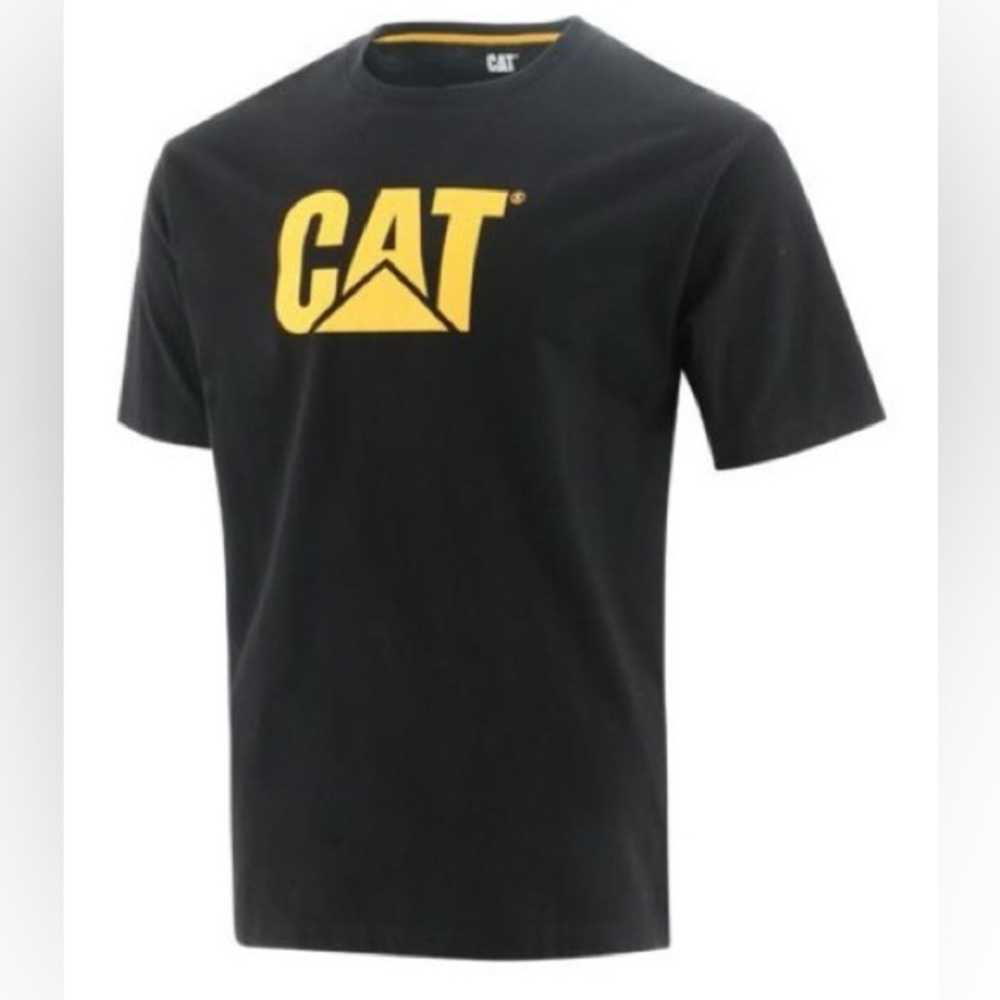 CAT Short Sleeve T-Shirt Black and yellow XL - Picture 10 of 10